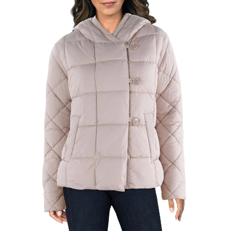 Bernado Womens Quilted Hooded Puffer Jacket