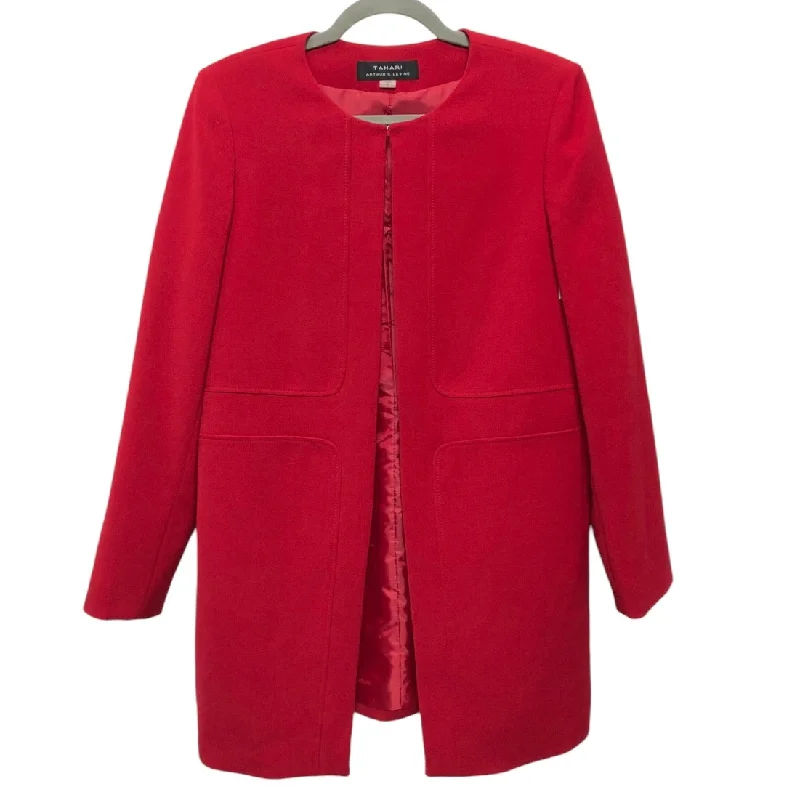 Blazer By Tahari By Arthur Levine In Red, Size: 8