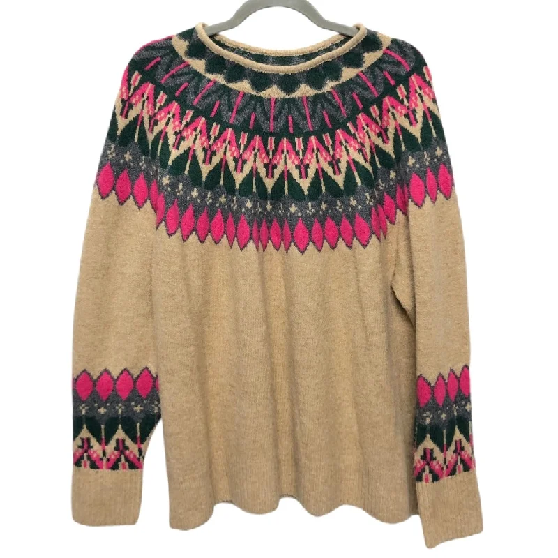 Sweater By Cece In Tan, Size: 1x