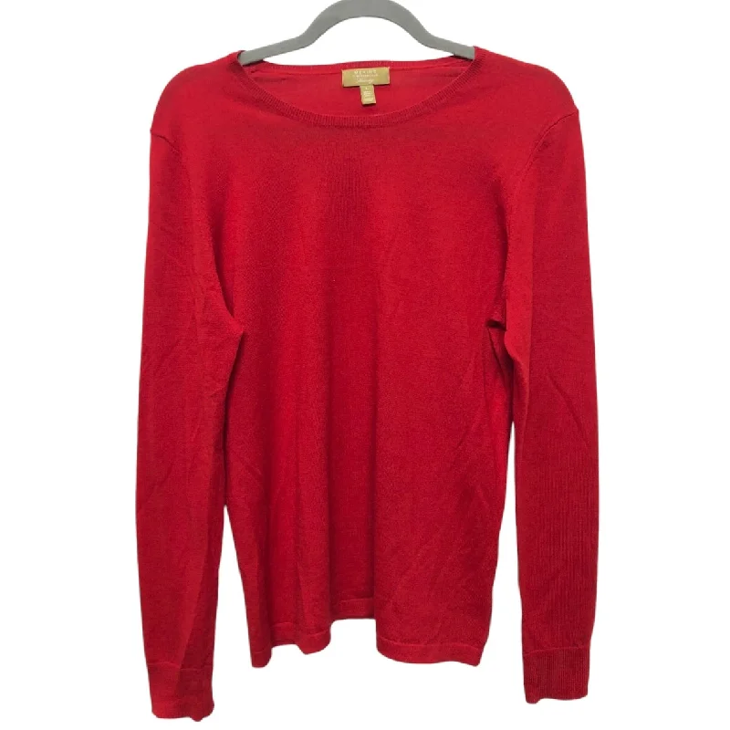 Sweater By Charter Club In Red, Size: L