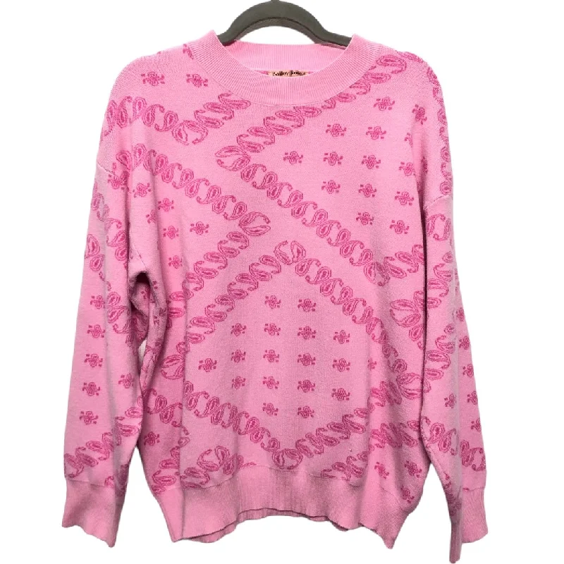 Sweater By Clothes Mentor In Pink, Size: M