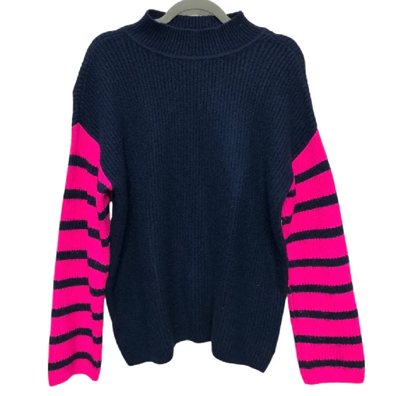 Sweater By Loft In Blue & Pink, Size: M