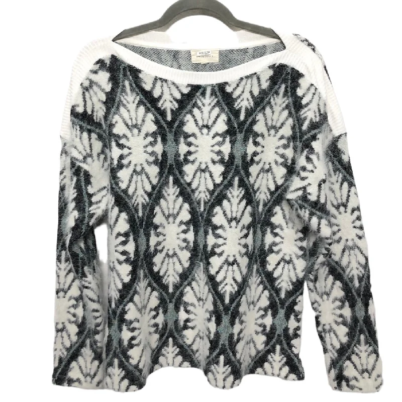 Sweater By Melloday In Black & White, Size: M