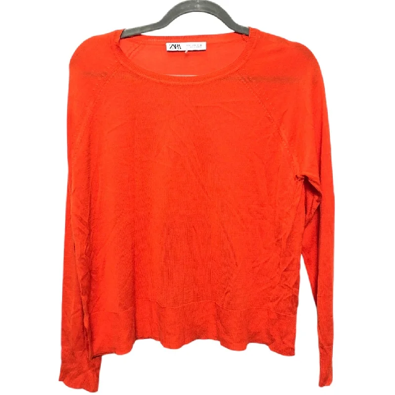 Sweater By Zara In Orange, Size: S