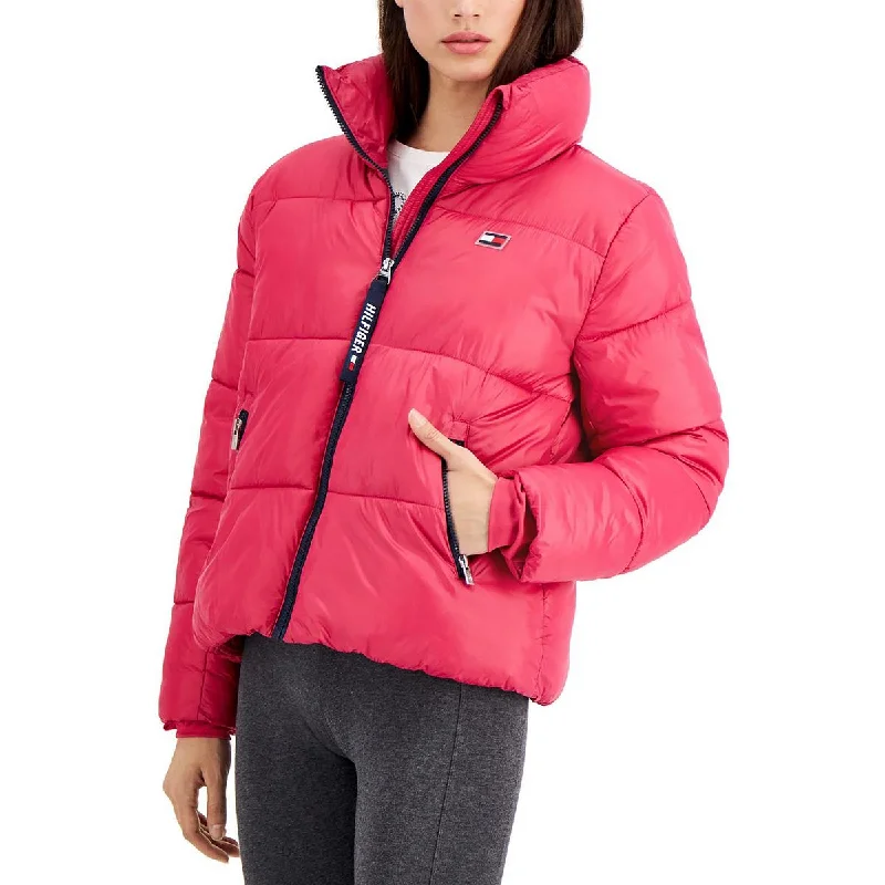 Tommy Hilfiger Sport Womens Quilted Hooded Puffer Jacket