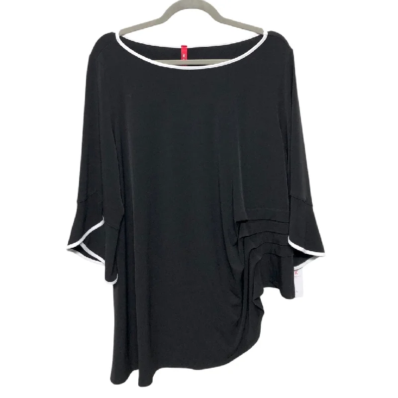 Tunic 3/4 Sleeve By Ic By Connie K In Black, Size: L