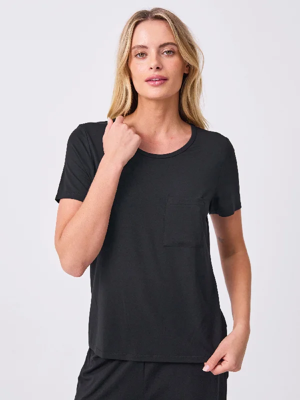 Modal Pocket Tee - Black