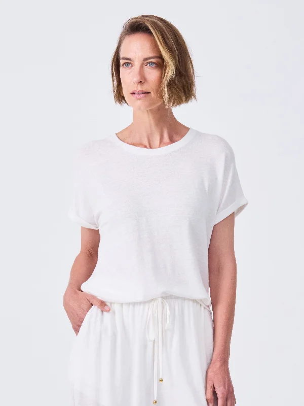 Slub Linen Top - Cream