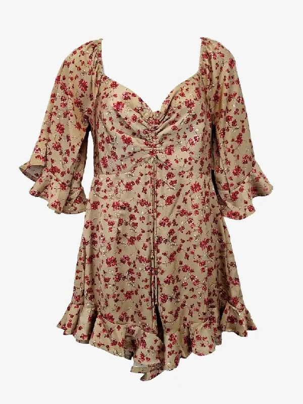 Mika & Gala Stylish Satin Playsuit Size 8