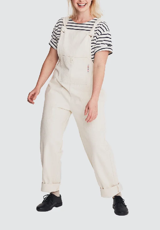 Unisex Dungarees | Natural