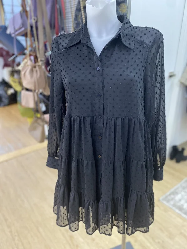 Zara button up dress M